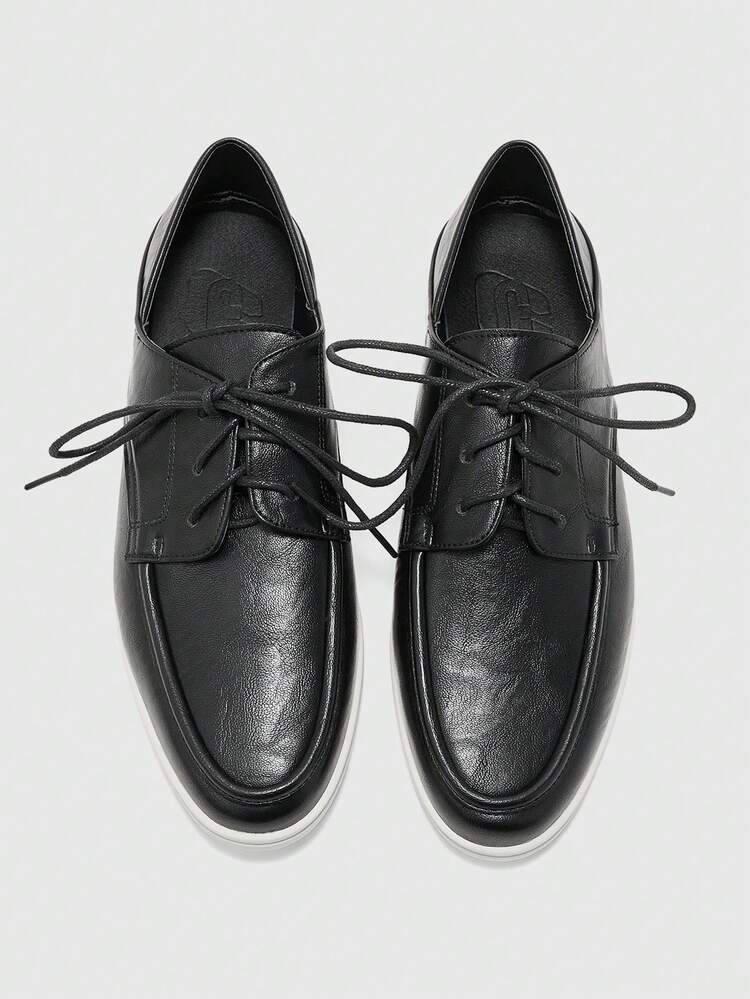 CUCCOO BIZCHIC Solid Color Lace-Up Casual Comfortable Versatile Flat Shoes, Suitable For Walking, Travel And Vacation For Christmas