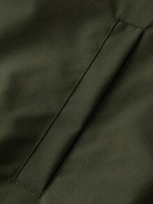 Manfinity Campus Court 男士字母印花保暖拉链夹克外套