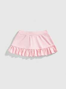 ROMWE Avant Y2K足球运动休闲卫衣和蛋糕裙，刺绣数字设计低腰迷你裙（女款） - 粉色 - 查看 11