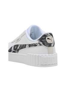 Puma Carina 3.0 Snake Chic Sneaker White Aged Silver 400723 - PUMA 白-蒸氣灰-PUMA 復古銀 - 查看 3