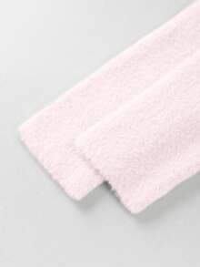 Franclia Áo len dệt kim thắt eo nhẹ nhàng, nữ tính, thu đông mới - Màu Hồng baby - Xem 4