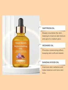 30ml Saffron Nourishing Facial Oil, Gentle Moisturizing Hydrating Plant-Based Skincare Essential Oil - Saffron - View 4
