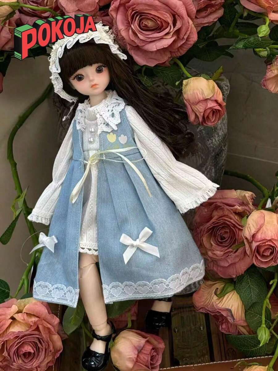 POKOJA LAND 1 Bộ quần áo búp bê SD BJD 30CM chủ đề Tiên rừng trang phục thanh lịch kèm phụ kiện hoa cho bé gái Bộ sưu tập búp bê công chúa Quà tặng trang trí tiệc Trang trí nhà cửa - Nhiều màu - Xem 1