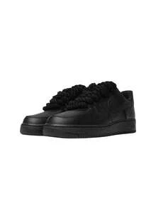 Nike Air Force 1 Low Rope Lace Shoes Black CW2288