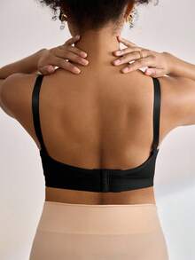 Moonlight&Mama Bộ 2 áo ngực bà bầu liền mạch màu trơn tối giản, chất lượng cao, tiết kiệm chi phí, thoải mái cho phụ nữ mang thai - Nhiều màu - Xem 2