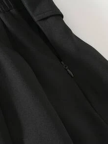 Maija Kids Falda mini plisada con decoración de hebilla metálica para niña preadolescente - Negro - Ver 5