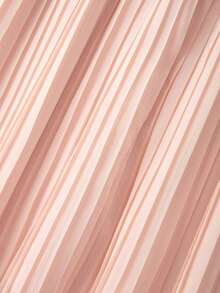 GlowEve CURVE Chân váy midi xếp ly cỡ lớn dành cho nữ, thanh lịch và thời trang - Hồng - Xem 7