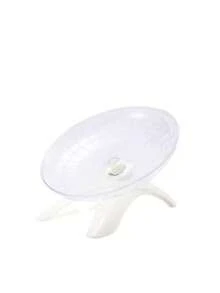 1pc Ultra-Silent Hamster Exercise Wheel - 7 Inch Flying Saucer Running Wheel For Dwarf Hamsters, Gerbils & Mice Noiseless Plastic Spinner With Anti-Slip Surface Easy-Clean Cage Accessories For Night Activity Escape-Proof Open Design Pet Running Disk - Multicolor - View 11