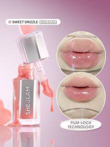 SHEGLAM Glass Lock Air 唇彩-Sweet Drizzle 品牌 美容 化妝 化妝品 適合女性與女孩 完美搭配夏季春季 Y2K 時尚 流行 生日 母親節禮物 假期 派對準備就緒 最佳顏色 - Sweet Drizzle - 查看 1