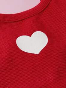 PETSIN Valentine's Day Big Red Love Mesh Princess Skirt Pet Skirt - Red and White - View 8