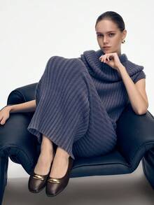 Mnmlis Scarpe da donna casual e versatili per pendolari, con decorazione in metallo - Caffè Marrone - Visualizzare 6