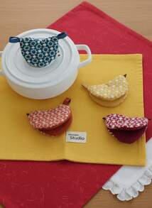 Joivida 1pc Embroidered Cute Little Bird Creative Heat-Resistant Cap, Pot Cover, Clay Pot, Teapot Handle, Heat-Insulating Cast Iron Pot Ear, Heat-Resistant Sleeve, Suitable For Kitchen And Dining Room Ramadan Festival - Multicolor - View 3