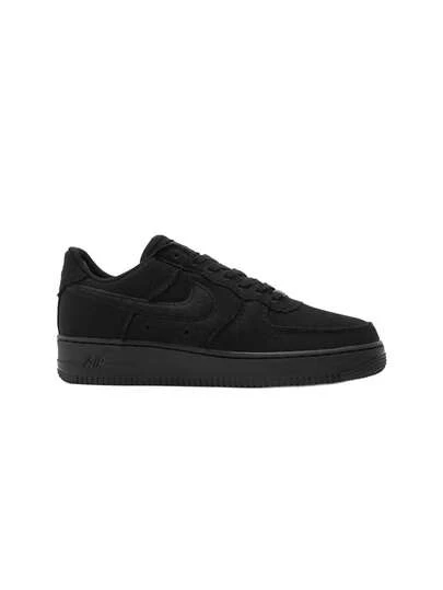 Nike Air Force 1 Low Casual Shoes Black Canvas HV1204