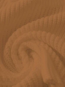 Manfinity EMRG Suéter de cuello redondo de unicolor desgastado con diseño de blogger de moda para hombres, otoño/invierno - Granate - Ver 4