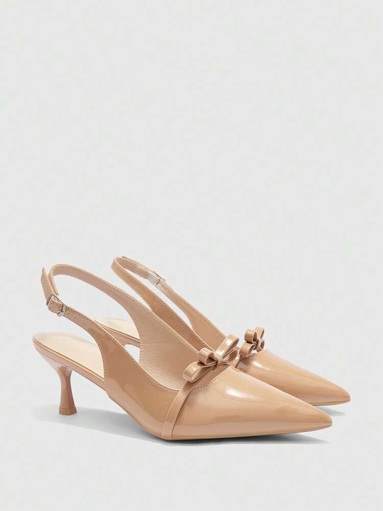CUCCOO BIZCHIC Minimalist Solid Color Pointed Toe Women Pumps For Christmas