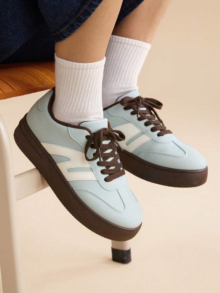 CUCCOO EASI Sneaker casual da donna con suola spessa e platform