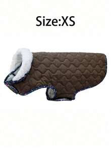 Warm Winter Dog Coat, Cold Weather Pet Jacket, Cold Weather Dog Coat, Dog Snow Suit, Dog Outdoor Padded Coat For Large | Medium And Small Dogs - Coffee Brown - View 7