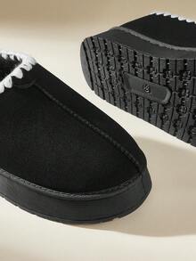 CUCCOO EASI 女士厚底保暖雪地靴，适合日常穿着、户外活动，百搭，秋冬季 - 黑色 - 查看 3