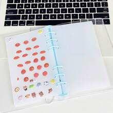 Joivida 每包 5/10 个 A6/A7/M5 叶形分隔页，A6/A7/M5 叶形插页 3D 浮雕贴纸簿，纸盒贴纸簿，PP 片材，叶形分隔页，DIY 贴纸簿，日记本，预算计划本，3D 水晶气泡，学习用品，办公用品等。 - 彩色 - 查看 7