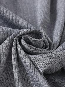 Tween Boy 棕色纯色舒适格子两件套睡衣套装（长裤和长袖） - 彩色 - 查看 4