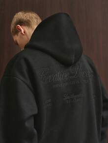 TOKVUE Men's Casual Embroidered Hoodie, Fashion For Autumn/Winter