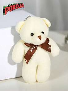 6 Stück/12 Stück, Mini Teddybär Puppe Plüsch Bär Geschenk, DIY Schlüsselanhänger Tasche Anhänger, geeignet als Geschenk für Hochzeit, Geburtstag, Geschenkbox Puppe Spielzeug, Geburtstagstorte, Hochzeitsdekoration, Party Geschenkartikel, Ornamente, DIY Zubehör, Bär, Teddy, Teddybär