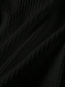 Franclia New Elegant Fitted Mermaid Hem Knit Two Pieces Sweater Set, Fashionable Design For Women, Autumn - Black - View 6