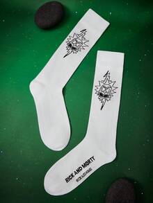 Rick and Morty X SHEIN Women Knee High Socks - Multicolor - View 2