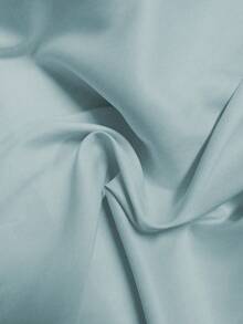 Franclia 优雅收腰长袖V领AB拼接饰边侧边隐形拉链秋冬女装 - 霧霾藍 - 查看 5