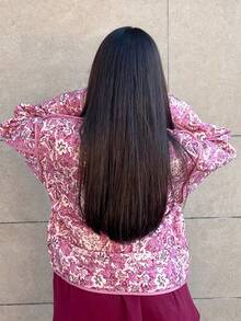 Hitanina 时尚潮流随机花卉印花休闲百搭宽松长袖羽绒夹克加厚棉服冬季西部复古装节日派对服装 - 粉色 - 查看 2