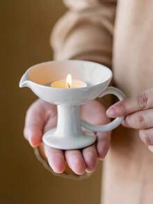 Madebyblanc 这款古朴典雅的青松陶瓷烛台，是客厅和餐厅的高端艺术装饰品，营造出优雅的氛围。它既可作烛台底座，也适用于客厅、卧室和派对等场合。 - 彩色 - 查看 1