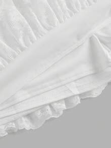 Sparklyn Teen Girl Minimalist Fashion A-Line Skirt, Versatile For School, Casual Outings In Summer - White - View 4