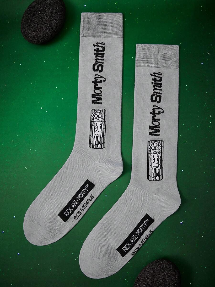 Rick and Morty X SHEIN Women Knee High Socks - Multicolor - View 1