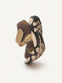 Cozy Pixies 1 Pair Summer Baby Sandals, Soft Comfortable Cute Functional Shoes, Toddler Boys Sandals - Coffee Brown - View 8