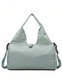 1件装健身包旅行包男女通用旅行手提包，带鞋仓，运动健身手提包周末包过夜包瑜伽垫包，适用于游泳、篮球等运动，粉色女士大容量瑜伽健身包，独立鞋柜 - 耐用涤纶材质，拉链封口，建议手洗，运动配件 | Vitality Accessories | 耐用拉链封口