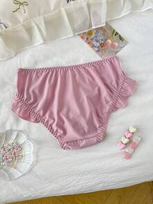 PetitDoll 1 chiếc quần lót cạp thấp phối ren màu tương phản thanh lịch - Nhiều màu - Xem 7