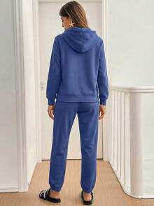 Pants Big City Para Dama Con Sudadera Pullover Y Gorro - Morado - Ver 2