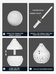 Teckwe 这款多功能香薰机集面部加湿器和室内空气清新剂于一体，适用于办公室、卧室、客厅等场所。它具有冷雾功能、USB供电、塑料材质，容量为200毫升。 - 彩色 - 查看 6
