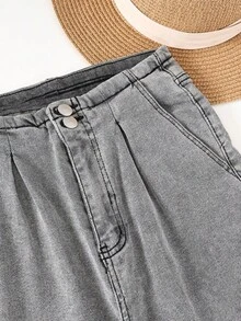 HIMARRI Jeans wide leg mujer Denim Ropa vaquera Mezclilla mujer Pantalón con brillos mezclilla de mujer Pantalones para mujer outfit vaquero - Gris - Ver 6