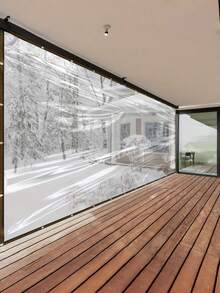 透明防水篷布，防水防雨罩，重型油布覆盖膜，带孔眼透明乙烯基篷布 - 带扣眼的PE篷布，防水防风，防撕裂，适用于花园、阳台、露台、遮阳篷、冬季植物覆盖、温室、露营设备，户外使用