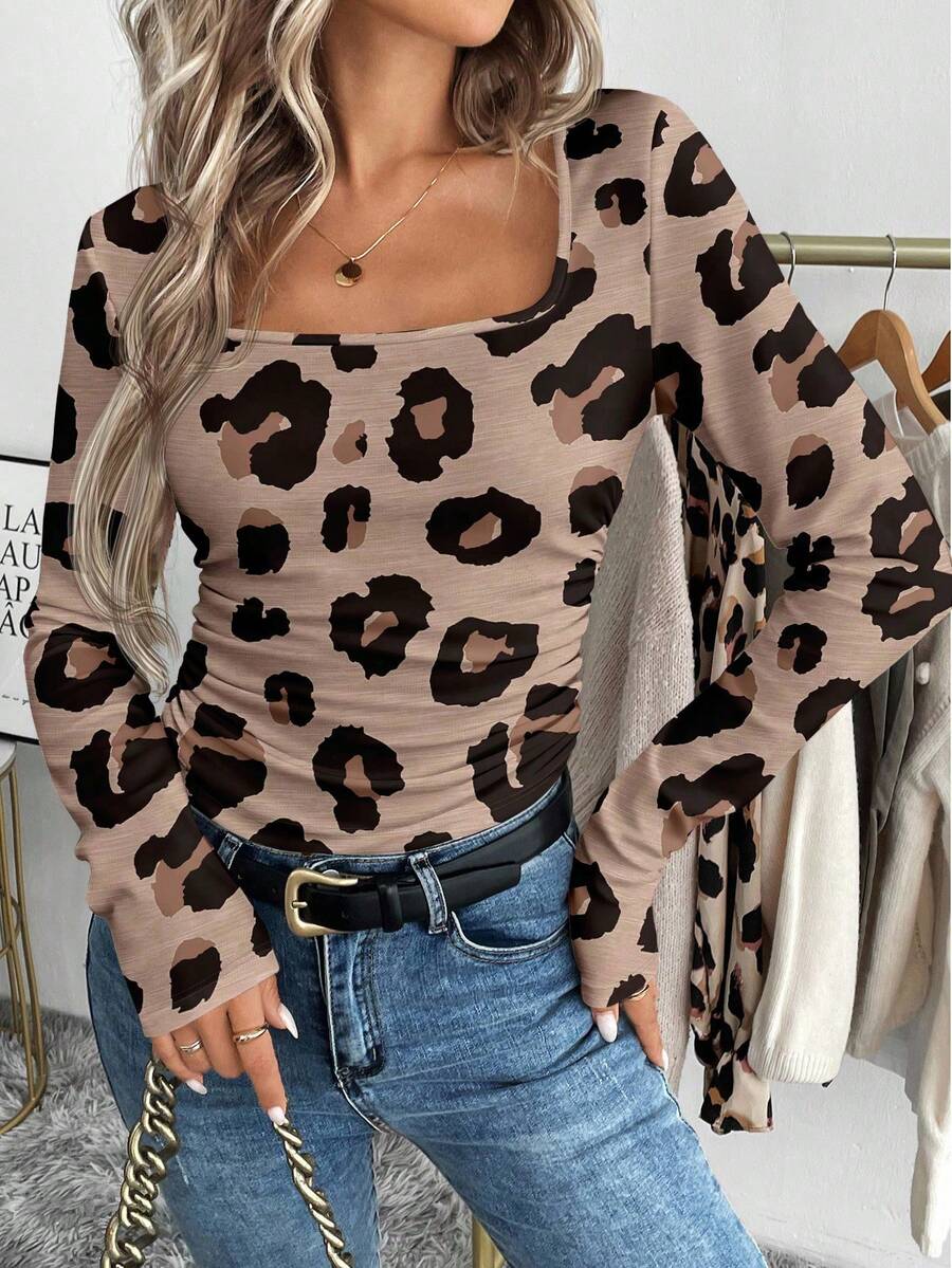 EMERY ROSE 女士休闲长袖T恤，适合作为秋冬季内搭 - 彩色 - 查看 1