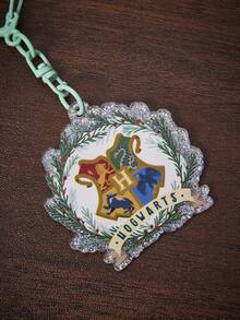 HARRY POTTER X SHEIN Llavero de Harry Potter, material de acrílico brillante, gran regalo para mujeres, estudiantes y fans de Harry Potter - Verde - Ver 3
