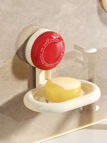 Zazumi Suction Cup Soap Dish Wall Mount Polka Dot Design No Drill Bathroom Organizer Quick Drying Drainage Strong Adhesive Waterproof Easy Clean Modern Kitchen Sink Caddy Space Saving Home Essentials - Multicolor - View 11