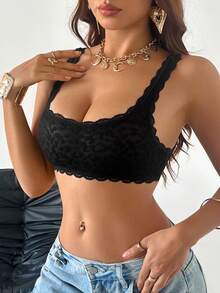 SuitURBody 1件黑色蕾丝浪漫性感女士文胸