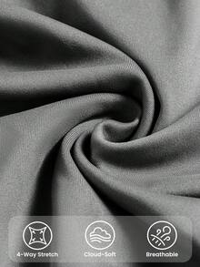 Eassivo Eassivo 3pcs Women Casual Velvet Sports Set, Padded Vest, Leggings & For Workout, Outdoor, Workout Women Setwomen Workout Set Gym Women Outfit - Grey - View 6