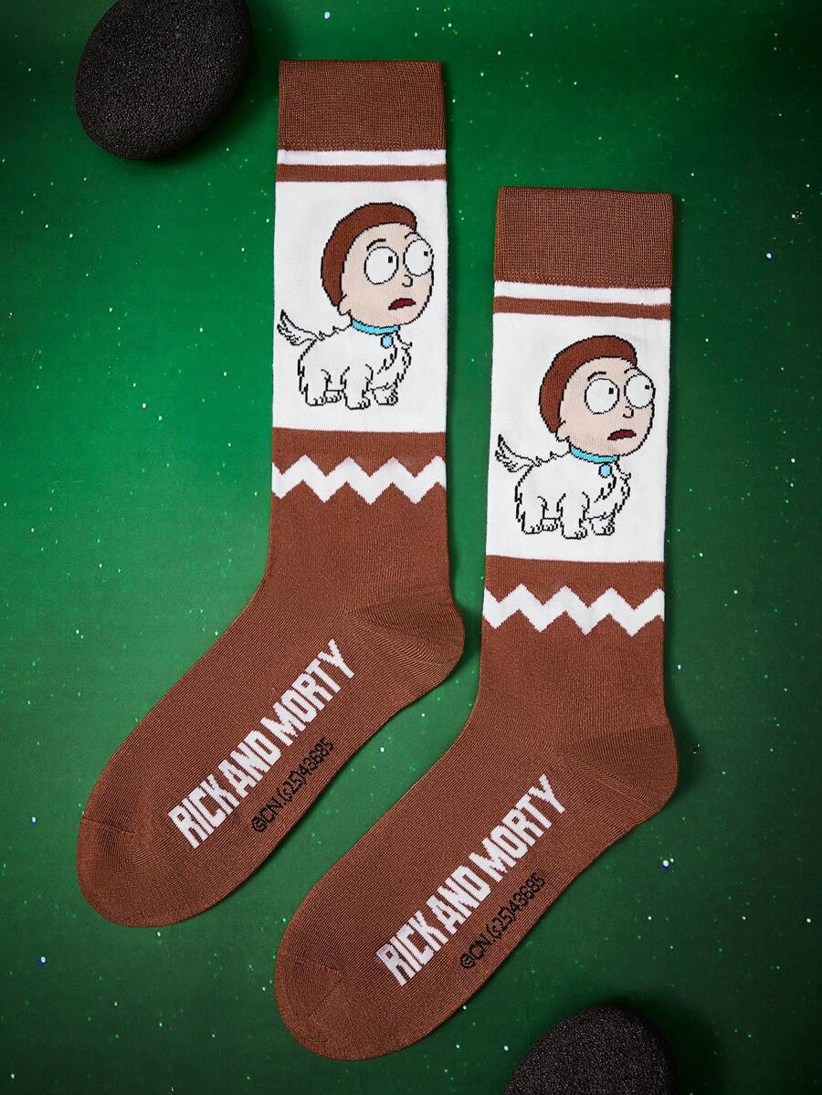 Rick and Morty X SHEIN 女士过膝袜 - 彩色 - 查看 1