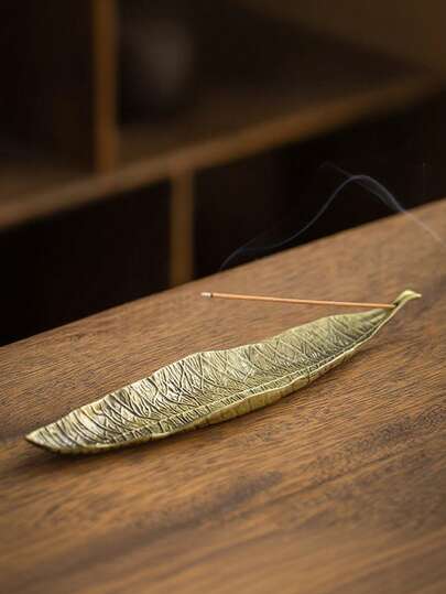 Madebyblanc 禅意设计香炉，佛像造型，室内家用香炉，树叶图案，渔夫竹筏造型，适合书房、卧室摆放，是馈赠长辈的理想礼物。