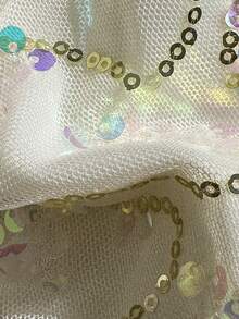 Swim Mod-D 两件套彩色亮片特殊面料三角杯文胸和侧系带泳裤性感比基尼套装，春夏款 - 彩色 - 查看 7