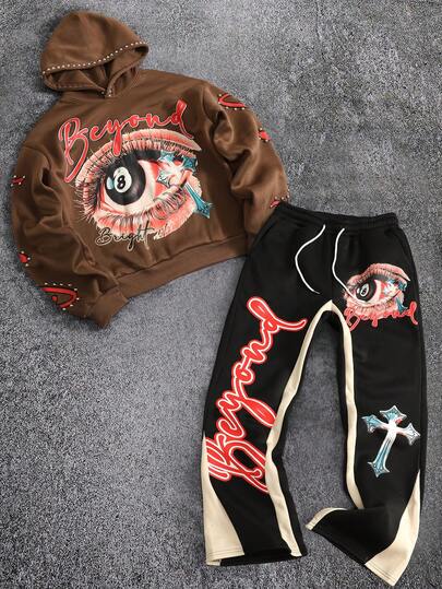 Street Life Men's Hooded Sweatshirt Set