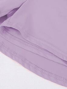 女童休闲多功能运动芭蕾舞紧身裤裙 - 紫色 - 查看 4